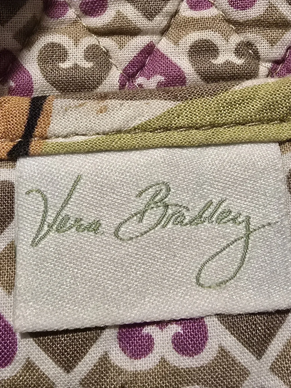 Vera Bradley Retired Portobello Road Lg Tote-Magnetic Close- 3 Pocket Travel Bag - Picture 7 of 10